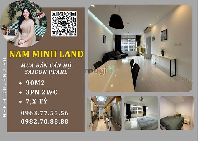 Căn hộ Saigon Pearl 91m² giá 7.6 tỷ - Đẳng cấp sống giữa lòng thành phố!