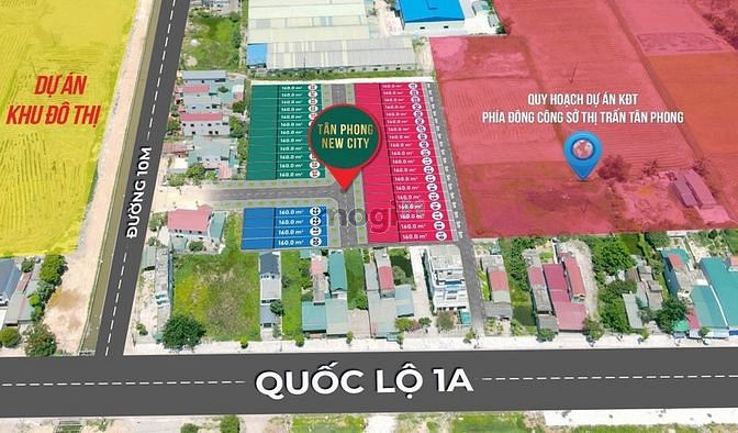 Bán Lô Đất 320m² Thị Trấn Tân Phong 2 mặt đường - Cơ hội đầu tư hấp dẫn!