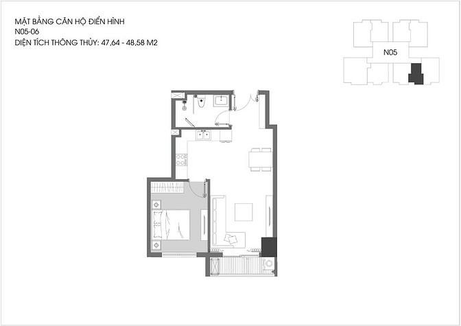 Căn hộ chung cư Berriver Jarddin 48m² giá 2,5 tỷ - Cơ hội trúng xe ô tô!