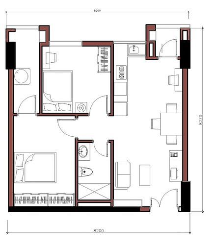 Căn hộ 62m² giá 9.5 triệu tại 183 Hoàng Văn Thái - Đầy đủ tiện nghi