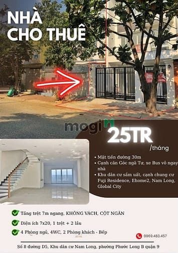 Cho thuê nhà 3 tầng kinh doanh quận 9, 140m² - Cơ hội vàng cho doanh nghiệp!