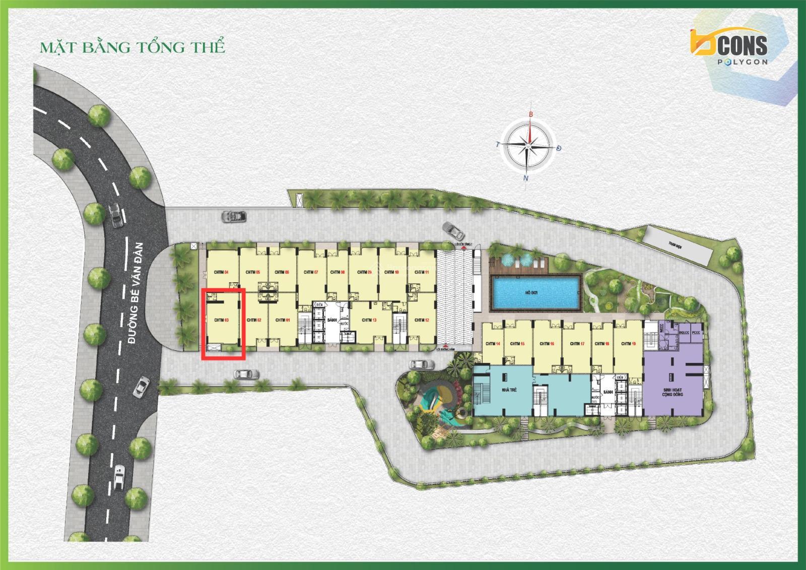 Shophouse cho thuê mặt tiền Bế Văn Đàn, Dĩ An - 70m² giá 12 triệu/tháng