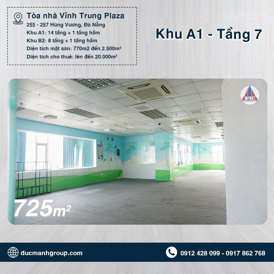 Văn phòng 725m² tầng 7 tại Vĩnh Trung Plaza Đà Nẵng - Cơ hội vàng cho doanh nghiệp!