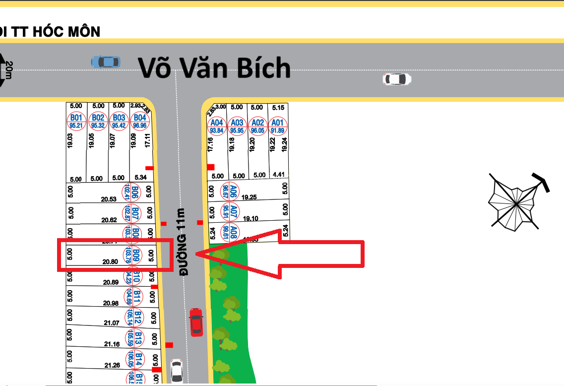 Lô đất mặt tiền 5x20m tại Bình Mỹ Garden - Giá 1.93 tỷ - Cơ hội đầu tư hấp dẫn!