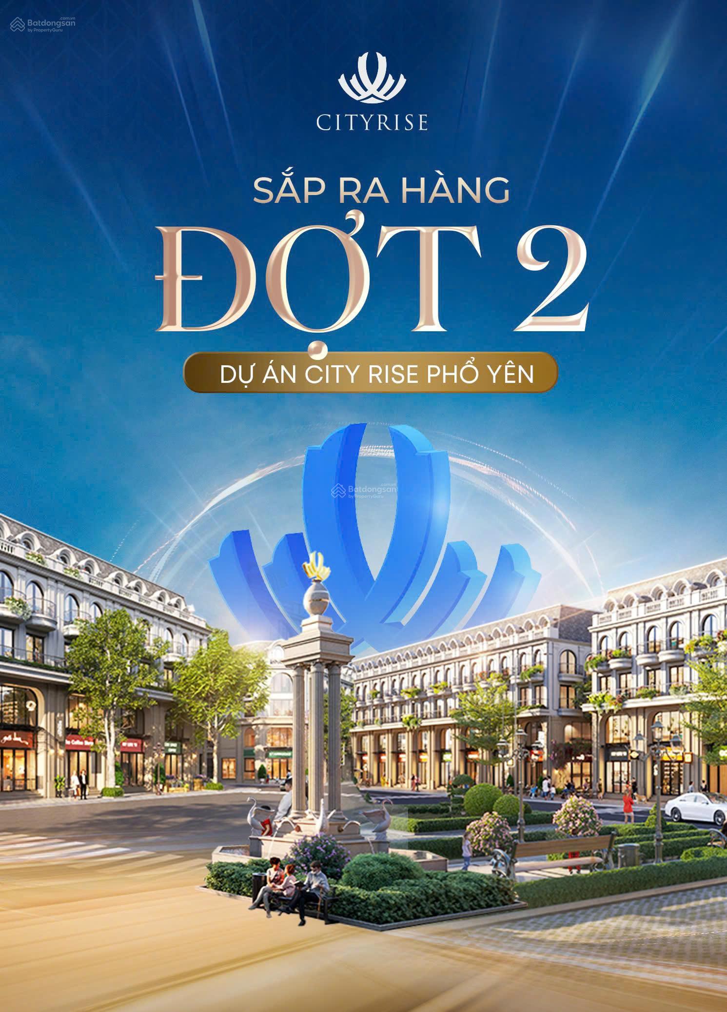 Bán đất nền dự án City Rise Phổ Yên 90m² giá 2.3 tỷ - Sổ đỏ từng lô