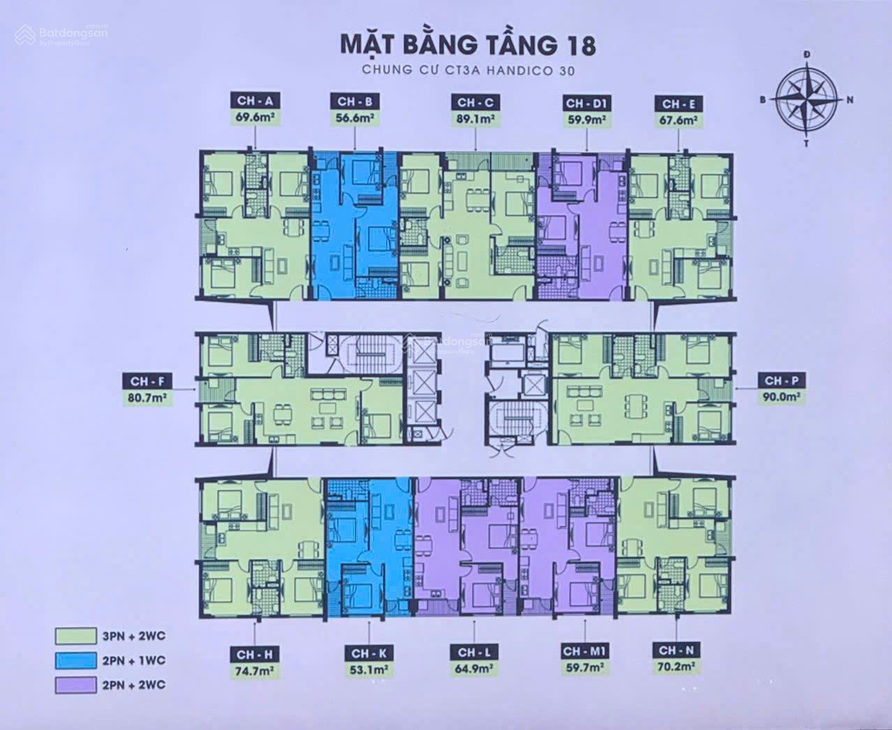 Chung cư Handico 30 Vinh 80m² giá thỏa thuận - Sổ đỏ lâu dài!