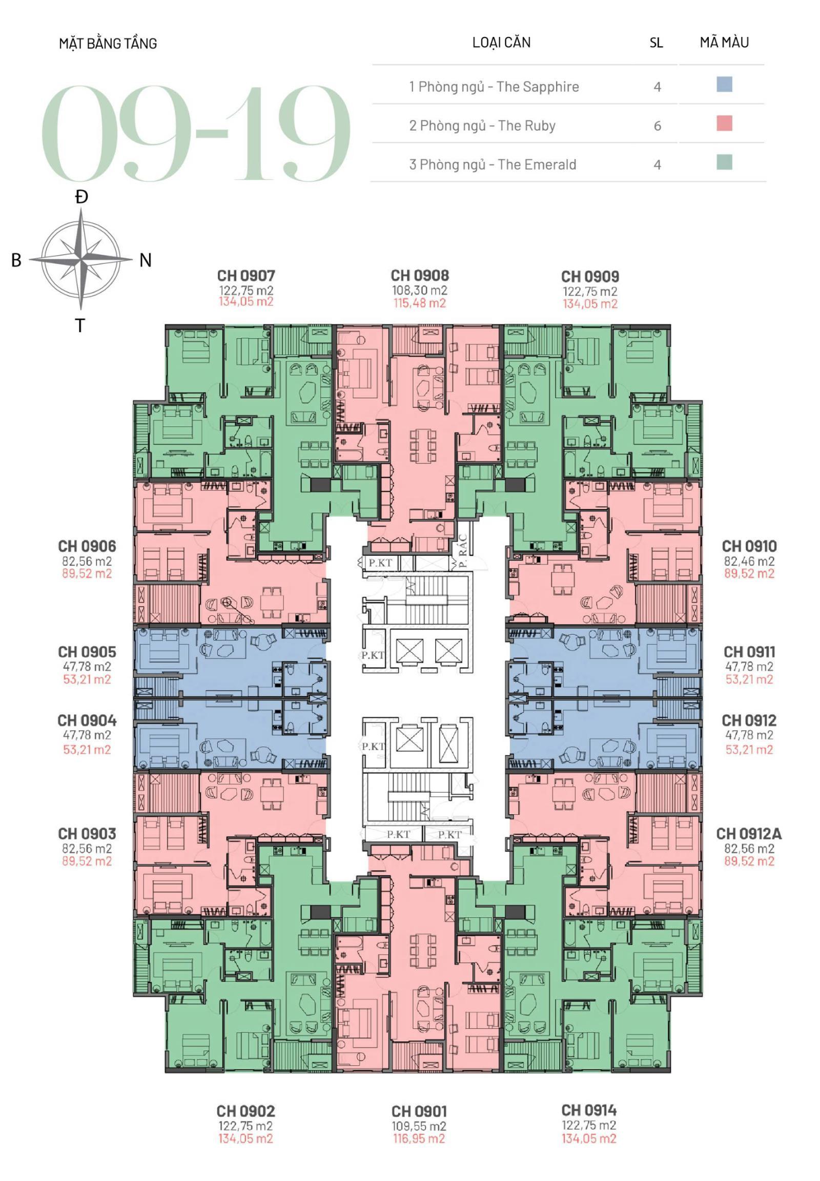 Căn hộ 2PN Hilton Hải Phòng 82,46m² giá 5,48 tỷ - Sẵn sàng vào ở!