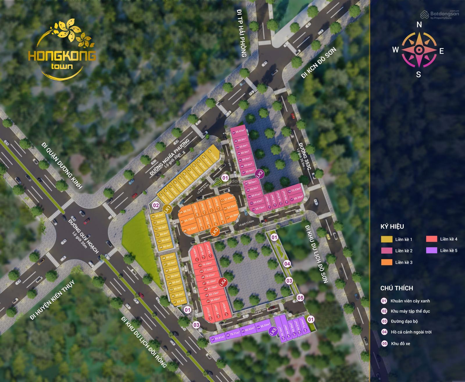 Nhà liền kề 60m² đường 353 Đồ Sơn - Bàn giao T10/2025 giá chỉ từ 3.6 tỷ