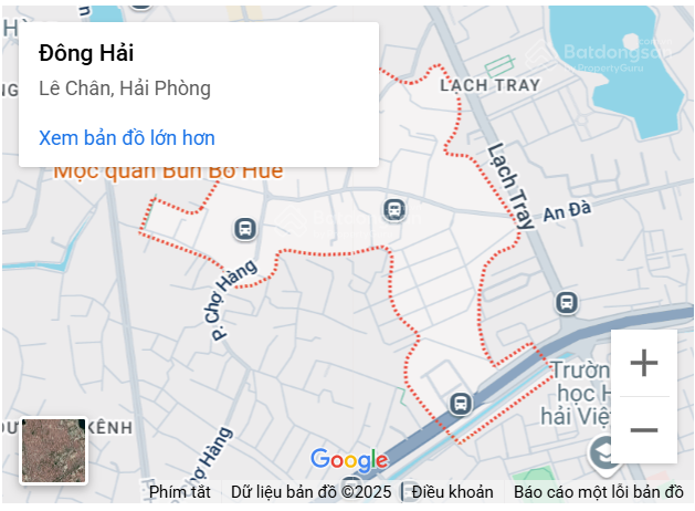Bán lô đất 100m² ngang 5m dự án ICC Quán Mau, Lê Chân, Hải Phòng giá 9.5 tỷ