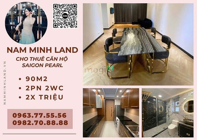 Căn hộ 2PN Saigon Pearl 90m² giá 25 triệu - Cơ hội vàng không thể bỏ lỡ!