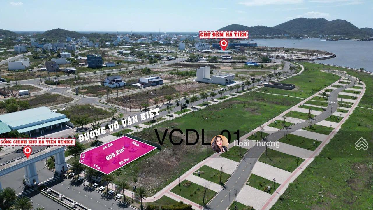 Nền góc biệt thự Hà Tiên Venice 605.3m² giá 12.6 tỷ - Cơ hội vàng đầu tư!