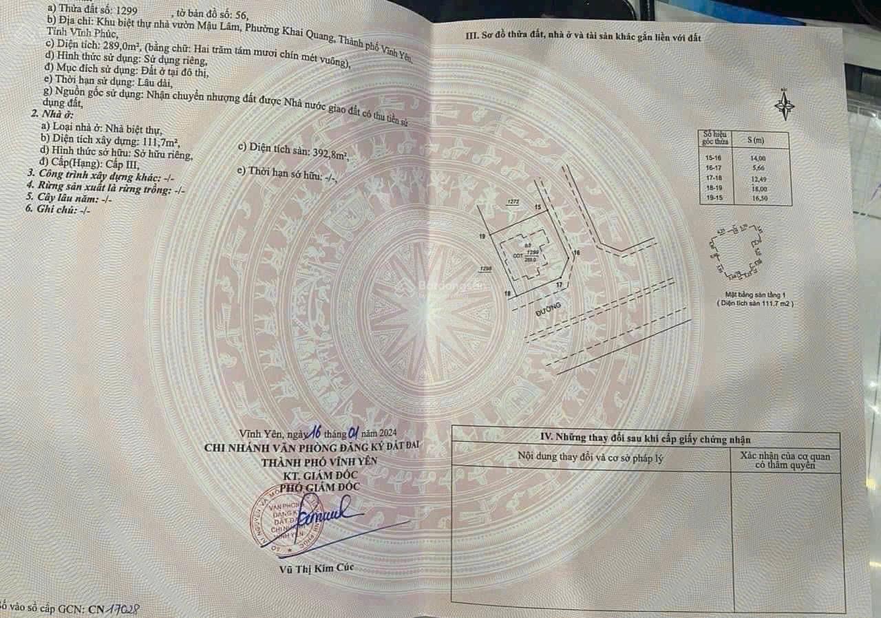 Biệt thự Times Garden Vĩnh Yên 289m² giá 13 tỷ - Không gian sống lý tưởng!