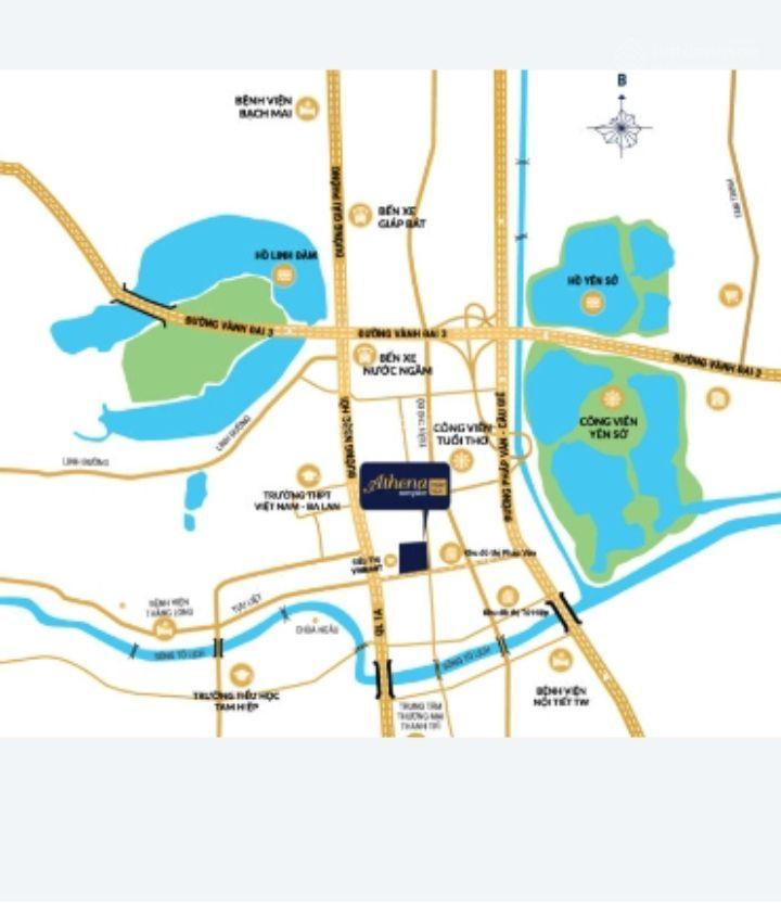 Căn hộ 3PN 2VS Athena Complex Pháp Vân 65m² - Cơ hội vàng cho gia đình!