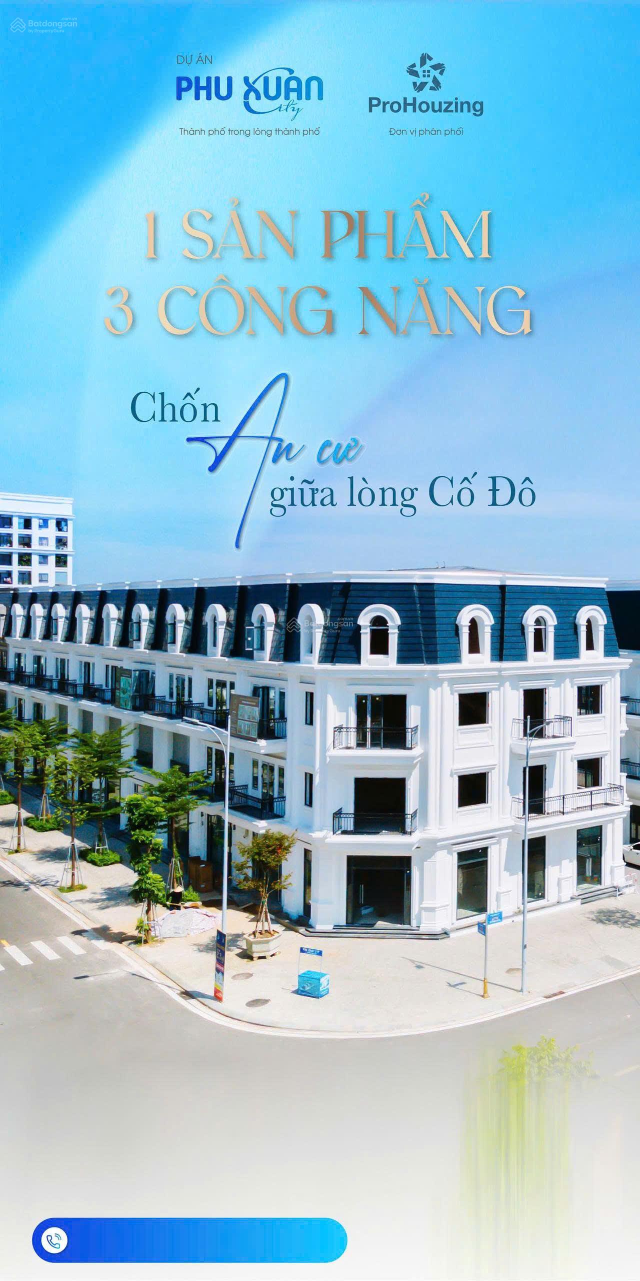 Townhouse Phú Xuân City 242m² giá 14.8 tỷ - Đầu tư sinh lời bền vững!