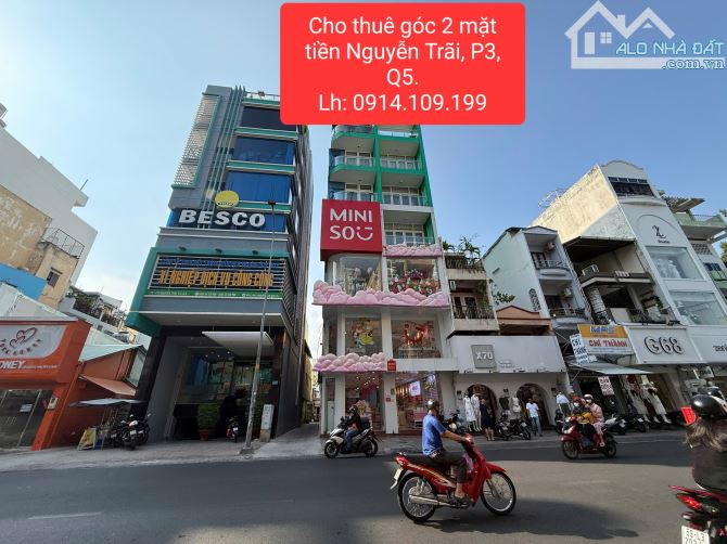 Nhà góc 2 mặt tiền Nguyễn Trãi 123m² giá 350 triệu - Cơ hội kinh doanh lý tưởng!