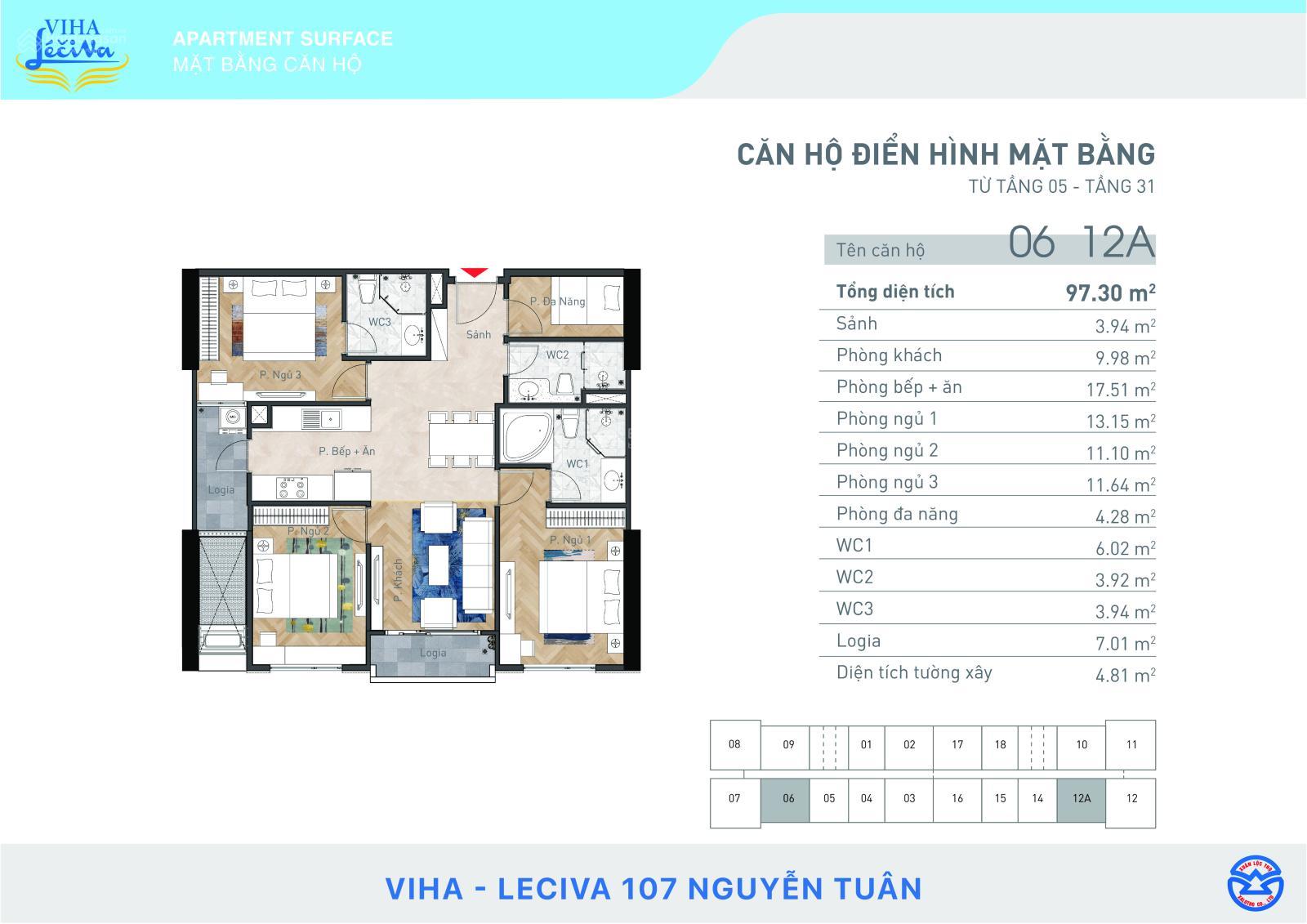 Căn hộ Viha Leciva 97.23m² giá 9.33 tỷ - Cơ hội đầu tư tốt!