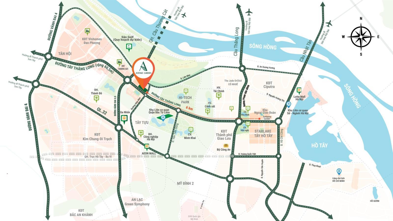 Bán shophouse, biệt thự Avenue Garden 189m² giá 68.04 tỷ - Cơ hội sở hữu tuyệt vời!