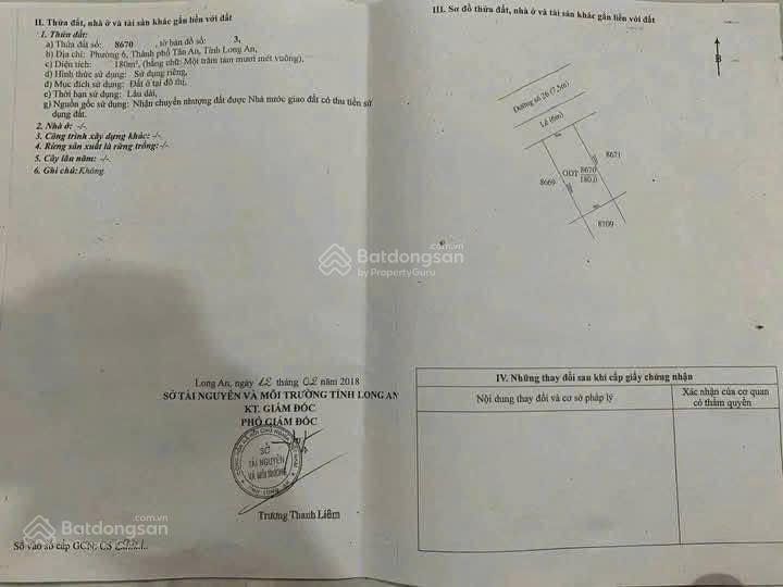 Bán gấp nền biệt thự 180m² giá 6.6 tỷ - Cơ hội đầu tư tuyệt vời!