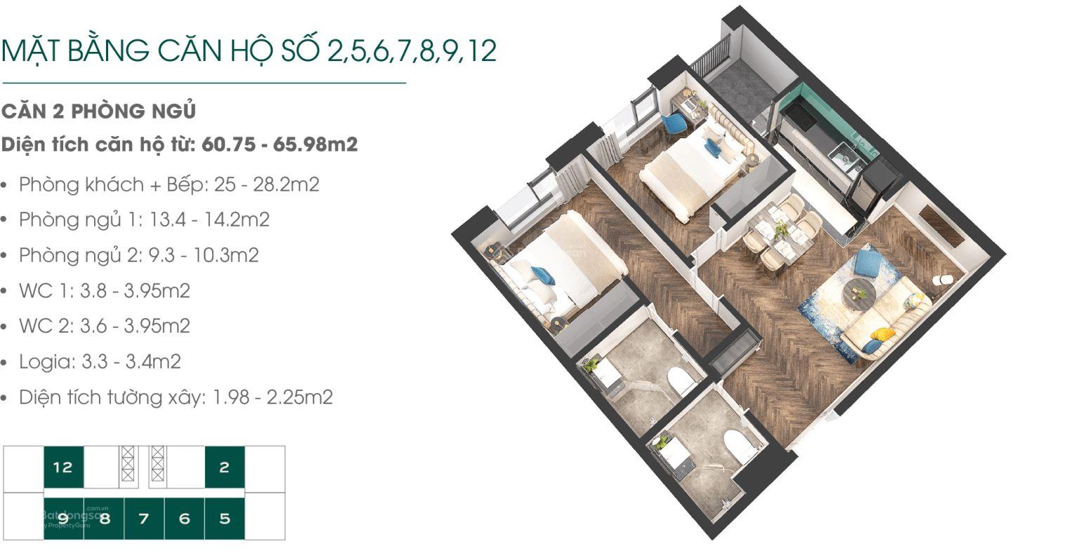 Căn hộ 2PN, 2VS 61m² giá 7.9 triệu tại Altara Residences - Cơ hội hiếm có!