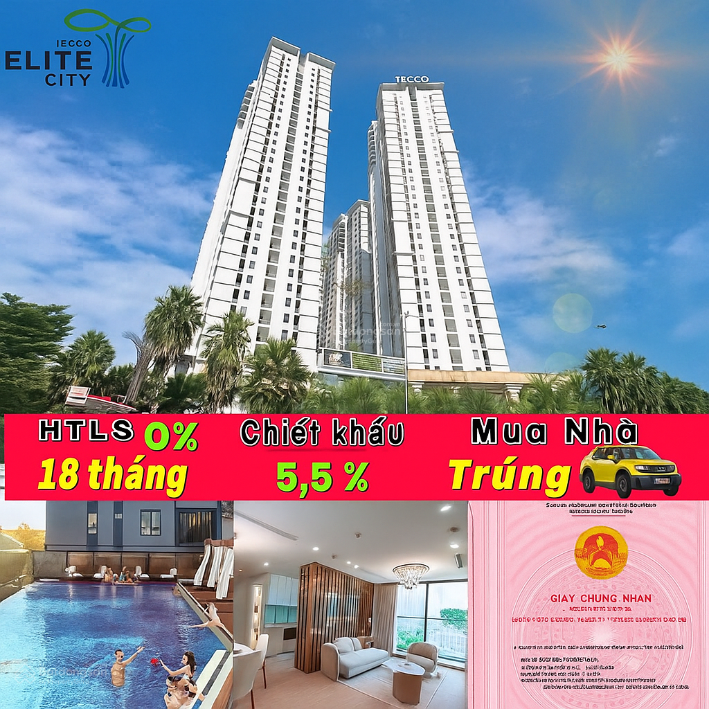 Căn hộ Tecco Elite City 67m² giá 1.6 tỷ - Cơ hội đầu tư thông minh!