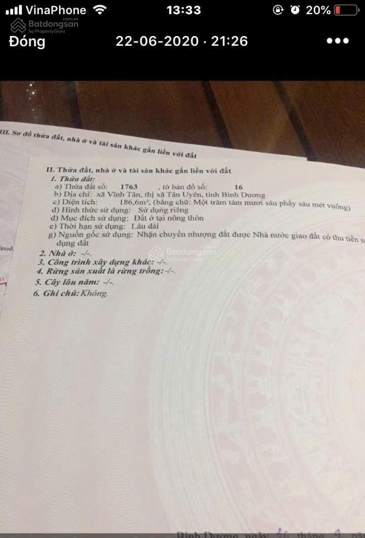 Đất nền khu E VSIP 2 mở rộng 186m² giá 2.65 tỷ - Cơ hội đầu tư hấp dẫn!