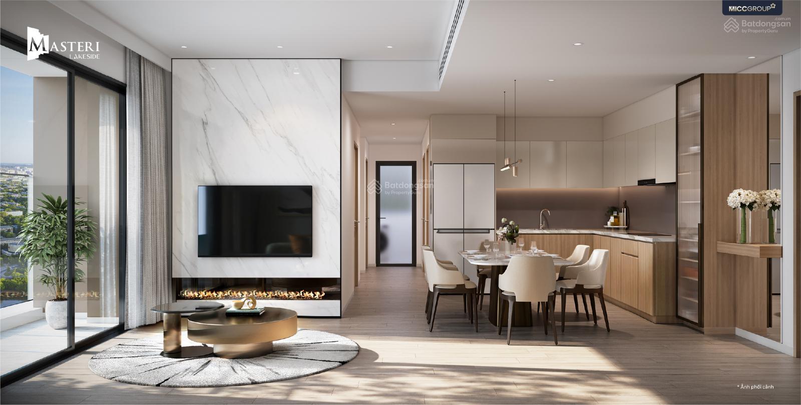 Căn hộ 3PN Masteri Lake Side 93m² giá 6.2 tỷ - Cơ hội vàng!