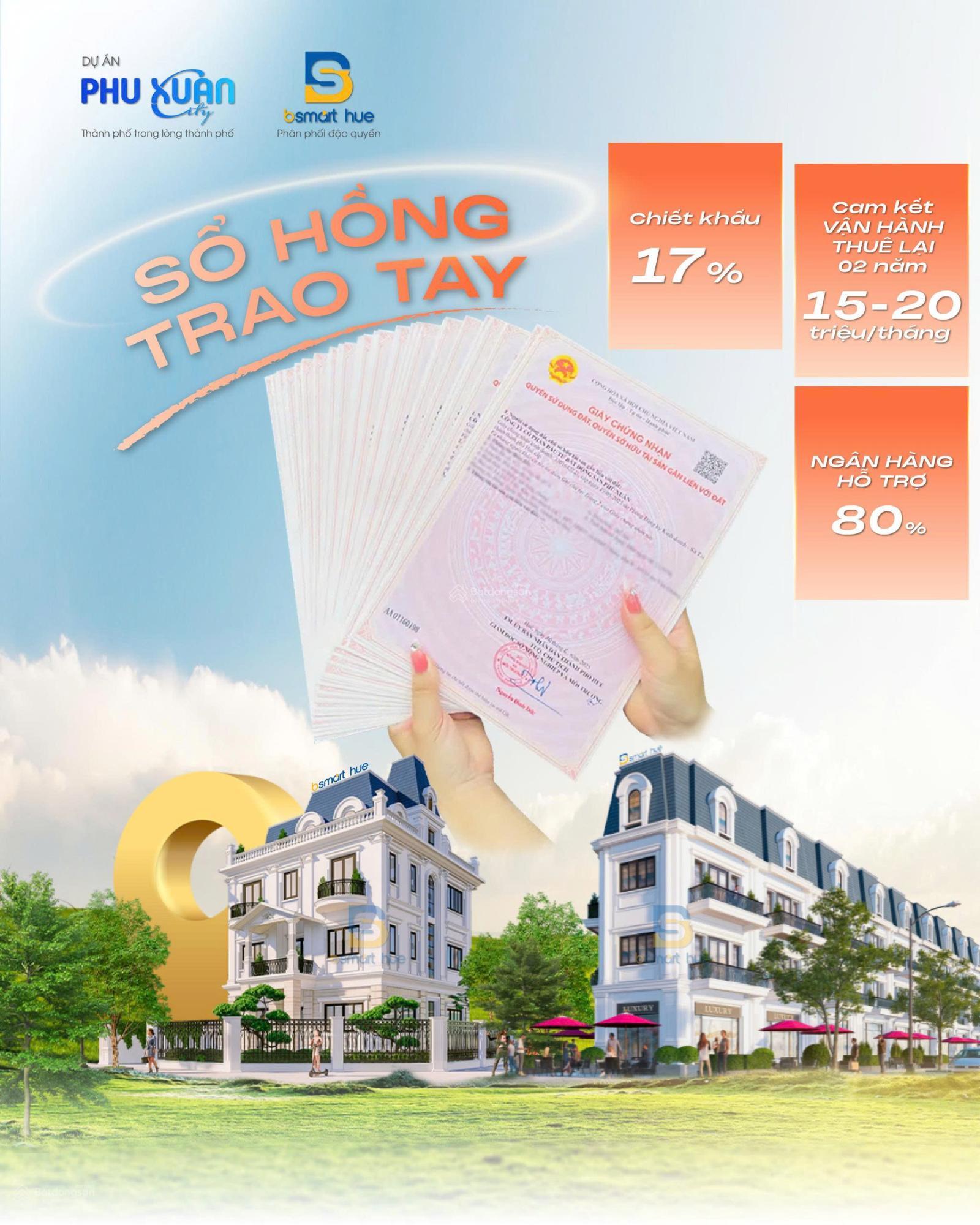 Shophouse Phú Xuân City 126m² giá 2.3 tỷ - Cơ hội đầu tư hấp dẫn!