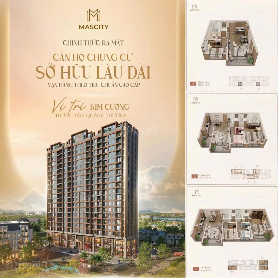Căn hộ cao cấp MasCity Bắc Giang 100m² giá từ 1.2 tỷ - Tiềm năng đầu tư vượt trội!