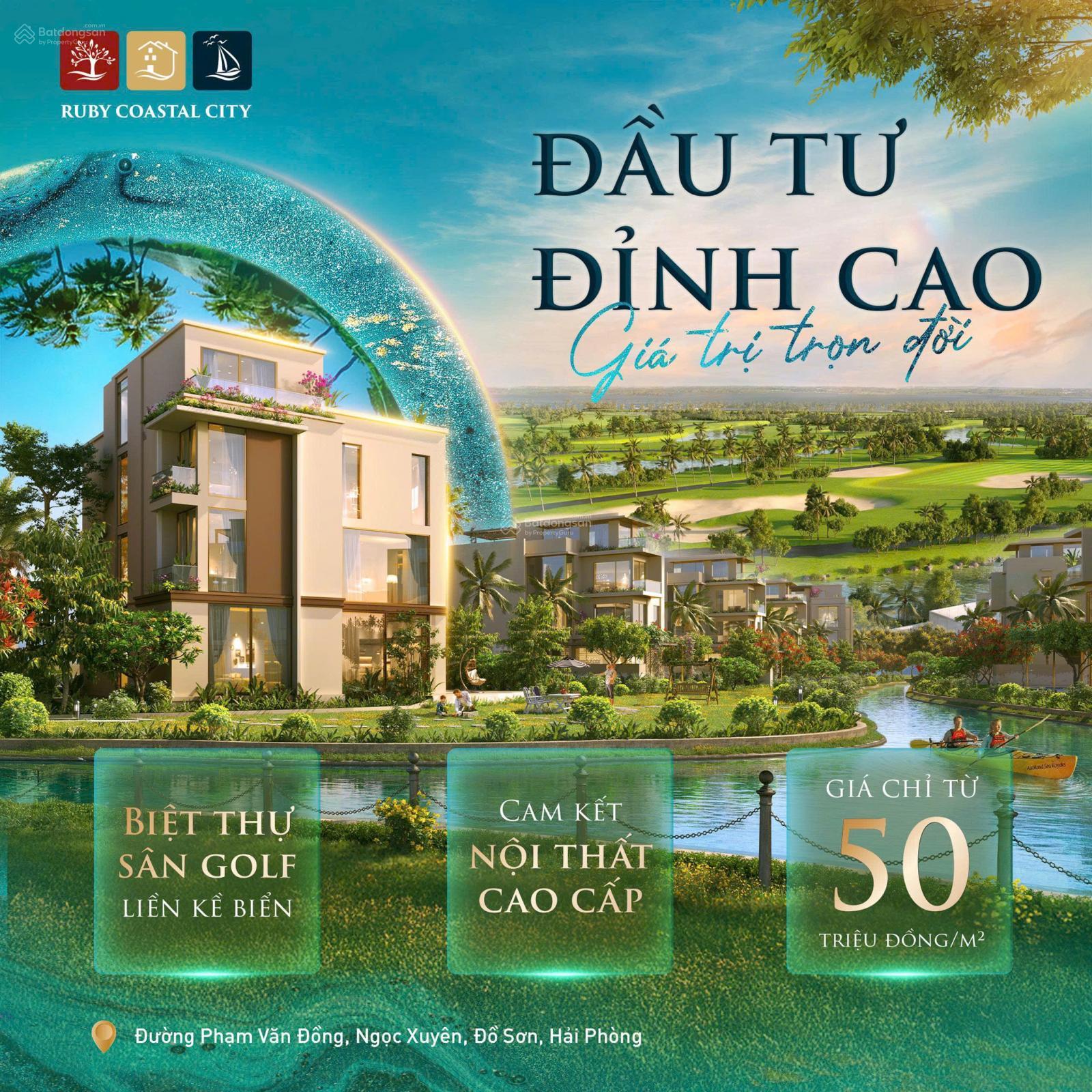 Biệt thự Ruby Coastal City 300m² giá 15 tỷ - Sẵn sàng vào ở ngay!