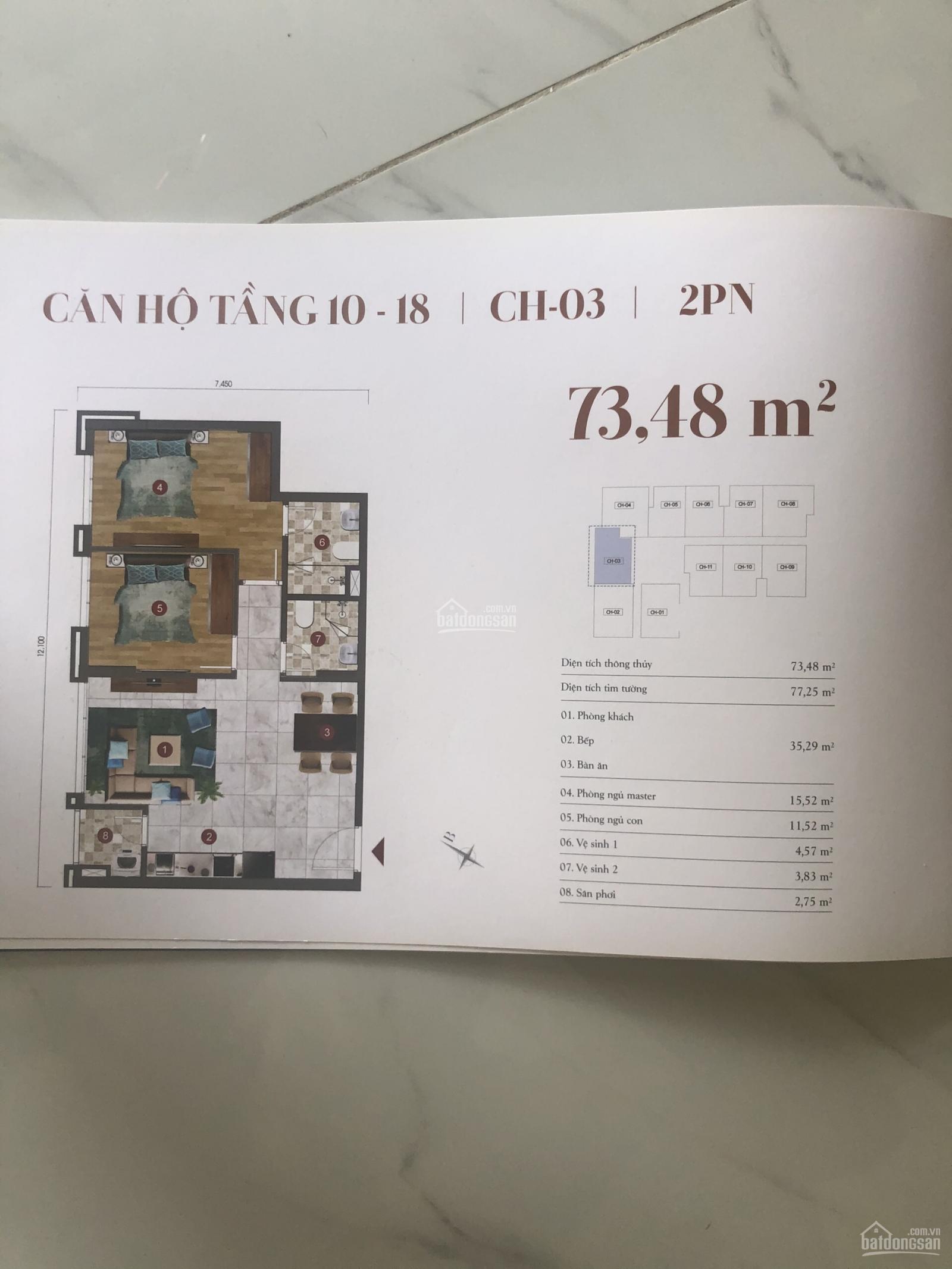 Căn hộ ST Moritz 75m² giá bán lỗ 500 triệu - Cơ hội hiếm có!