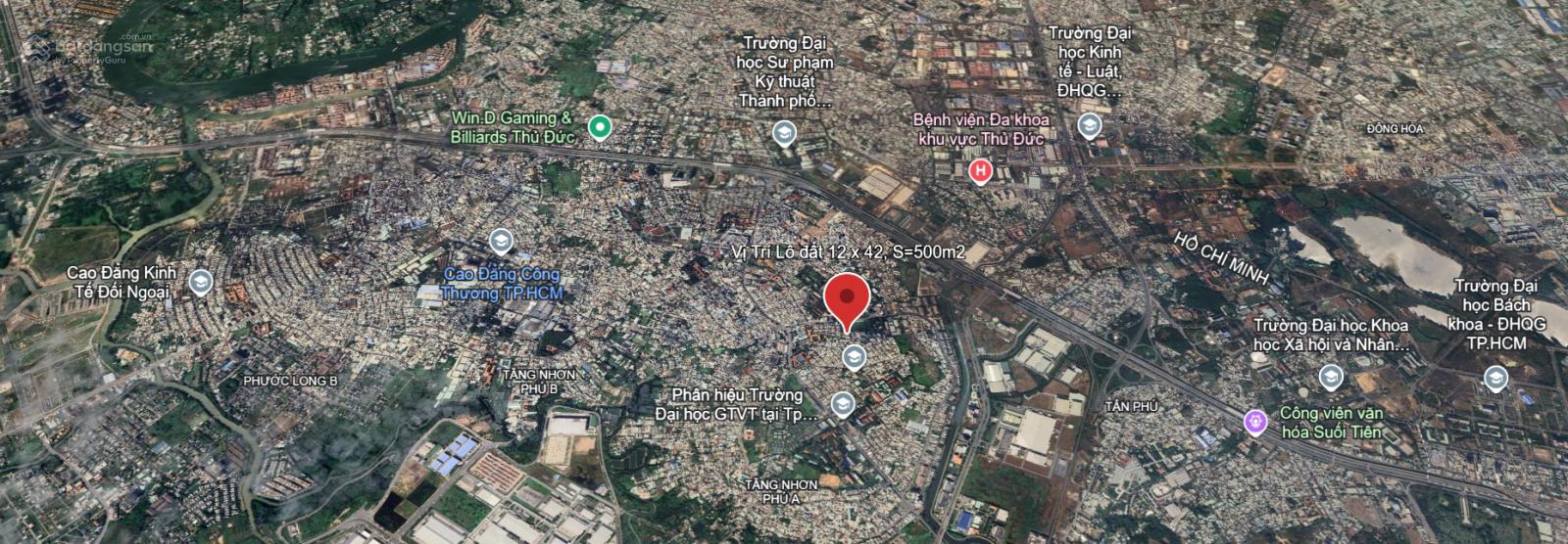 Cặp 2 lô đất đẹp 12m x 42m (500m²) mặt tiền đường 104 Man Thiện giá 39 tỷ - Cơ hội đầu tư hiếm có!