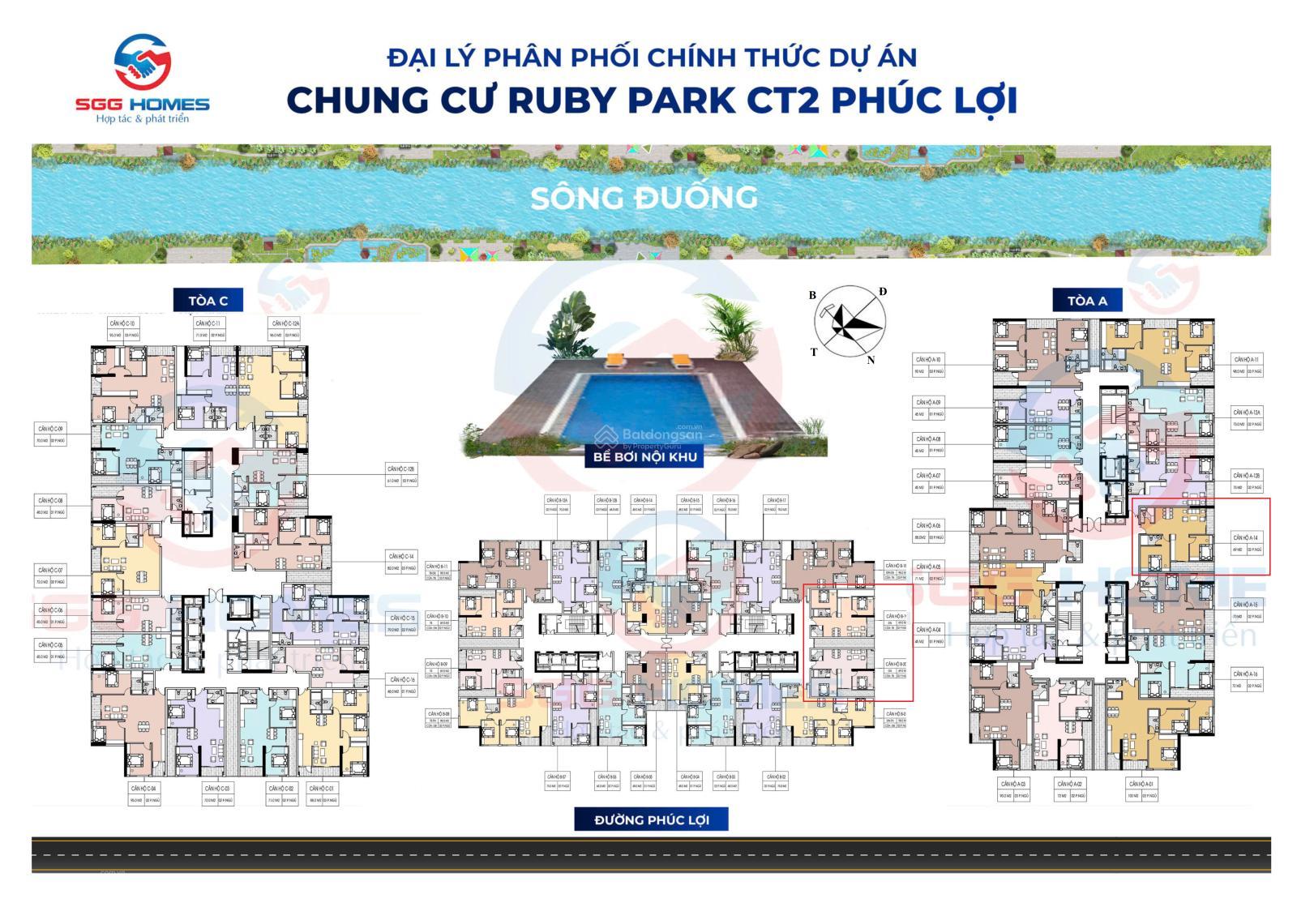 Căn hộ Ruby Park Phúc Lợi 61m² giá 3.965 tỷ - Cơ hội hiếm có!