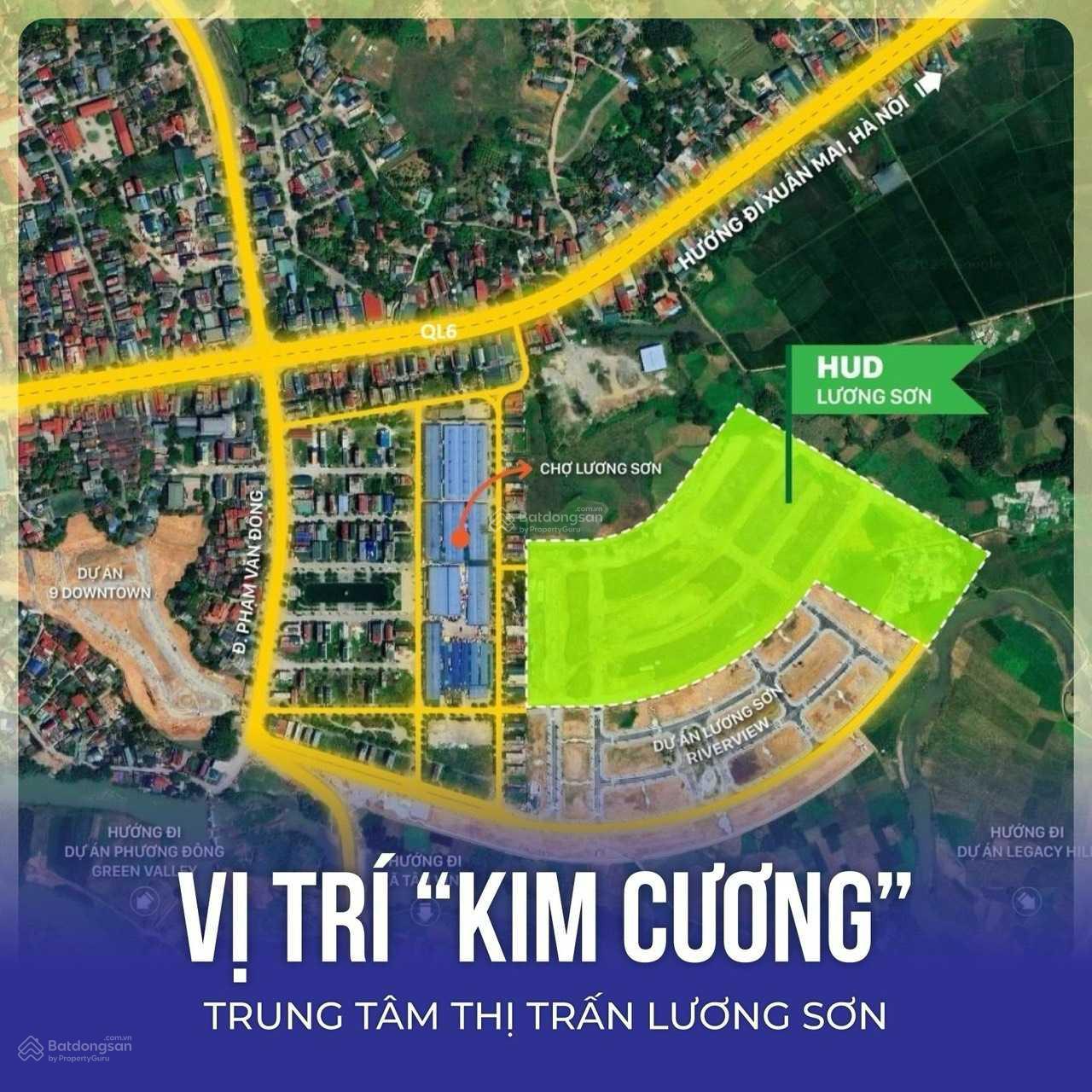 Đất nền dự án HUD Lương Sơn 80m² giá tốt - Cơ hội sở hữu sổ đỏ