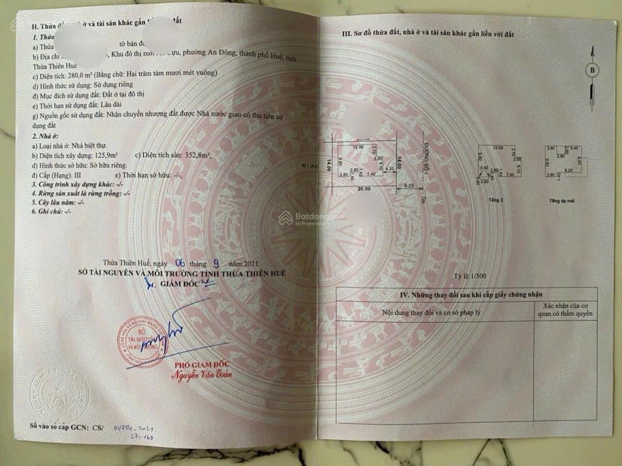 Biệt thự An Cựu City 280m² giá 16.5 tỷ - Cơ hội hiếm có!