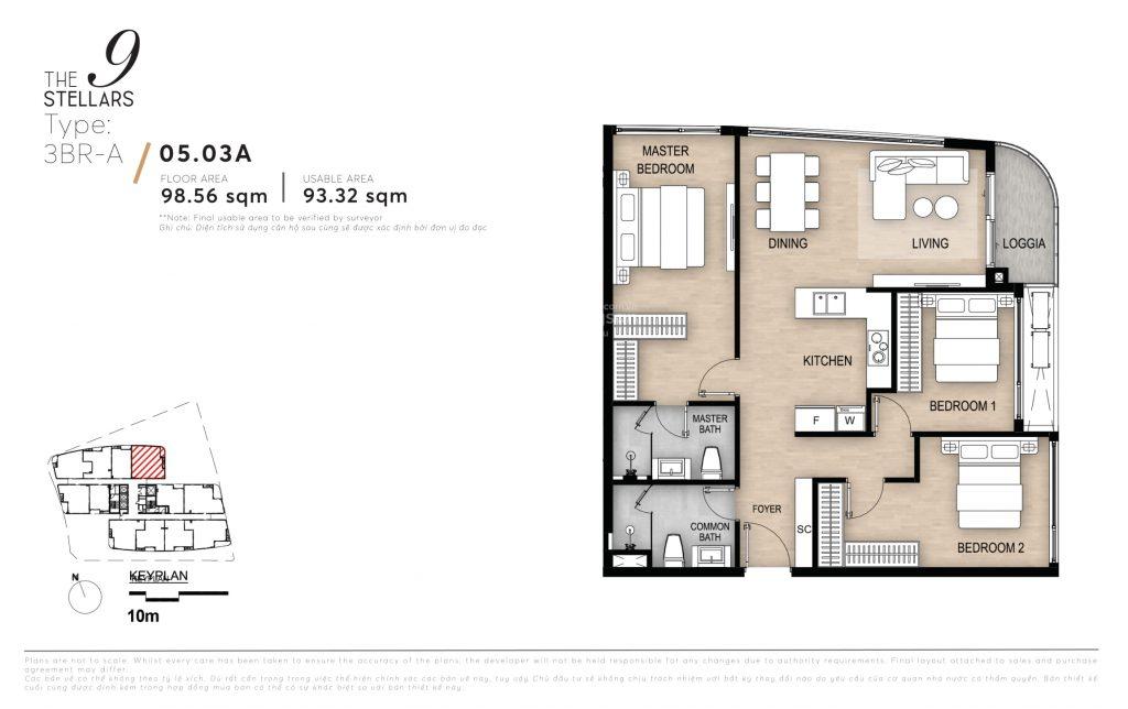 Căn hộ 3PN góc vòng cung Panorama 100m² giá 7.54 tỷ - Cơ hội hiếm tại Alta Heights!