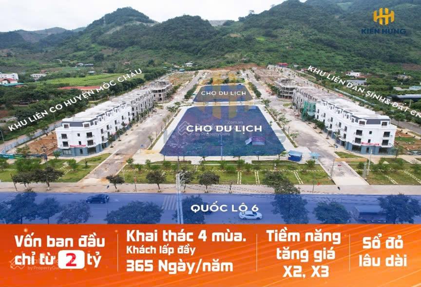 Bán căn shophouse 4 tầng 84m² mặt Quốc lộ 6 Mộc Châu - Cơ hội đầu tư hấp dẫn!