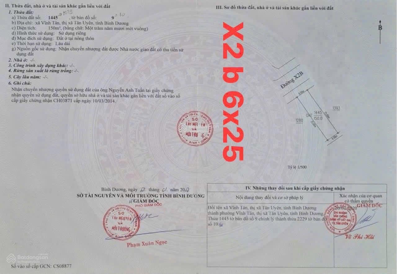 Bán đất 150m² tại VSIP2 mở rộng - Cơ hội đầu tư hấp dẫn!