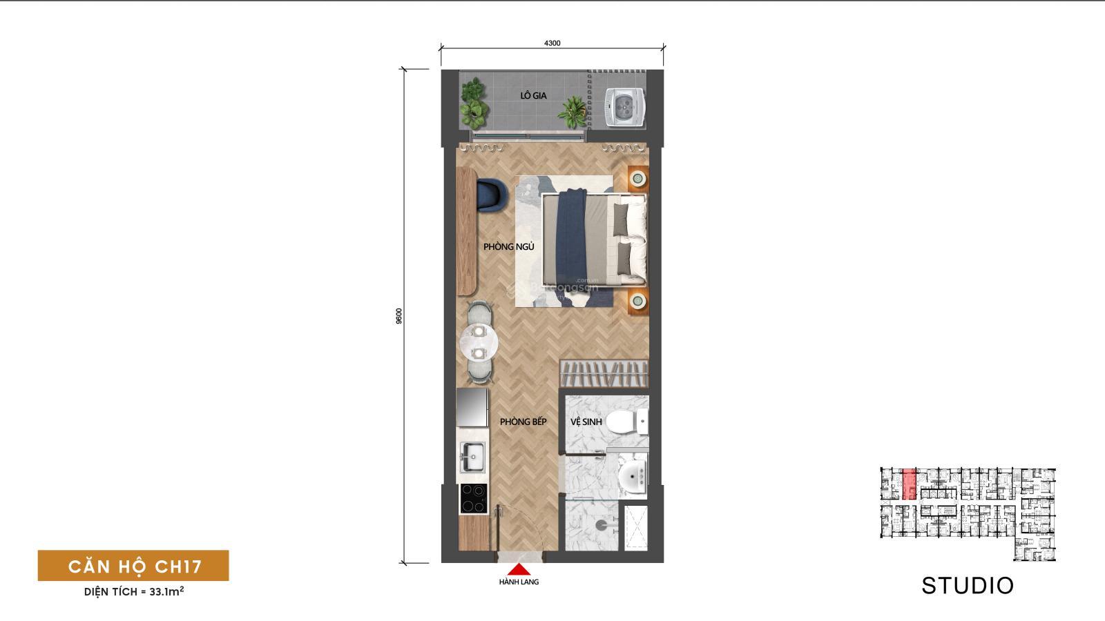 Căn hộ Studio Sun Solar Đà Nẵng 33.1m² giá 3.37 tỷ - Cơ hội đầu tư hiếm có!