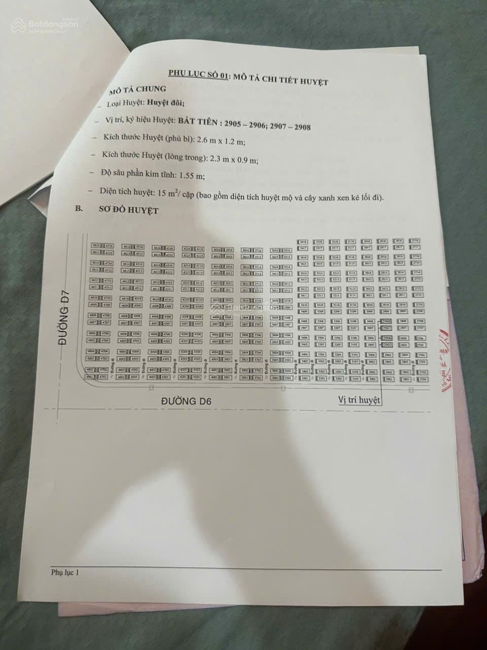 Cặp mộ tại Phúc An Viên 5m² chỉ 300 triệu - Cơ hội hiếm có!