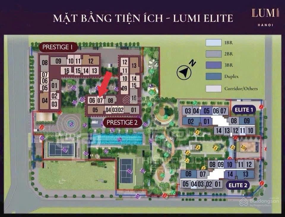 Căn hộ 2 phòng ngủ Lumi Prestige 53.8m² giá 4.8 tỷ - Cơ hội đầu tư tuyệt vời!