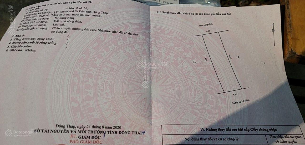 Đất nền Shine Garden 72m² giá tốt - Đầu tư sinh lời tại Sa Đéc!