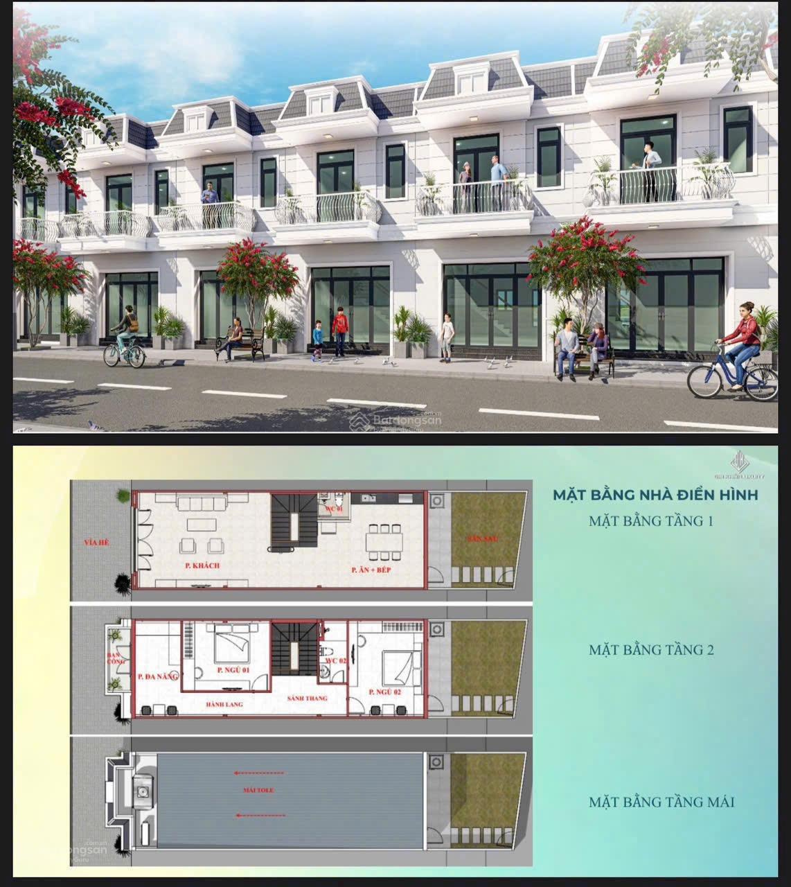 Townhouse 72.8m² giá 2.3 tỷ - Cơ hội đầu tư tại Bến Cát