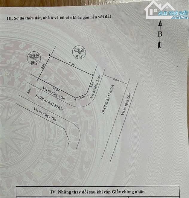 Lô đất góc 66.8m² giá 3.74 tỷ - Đường Hùng Vương, Sở Dầu
