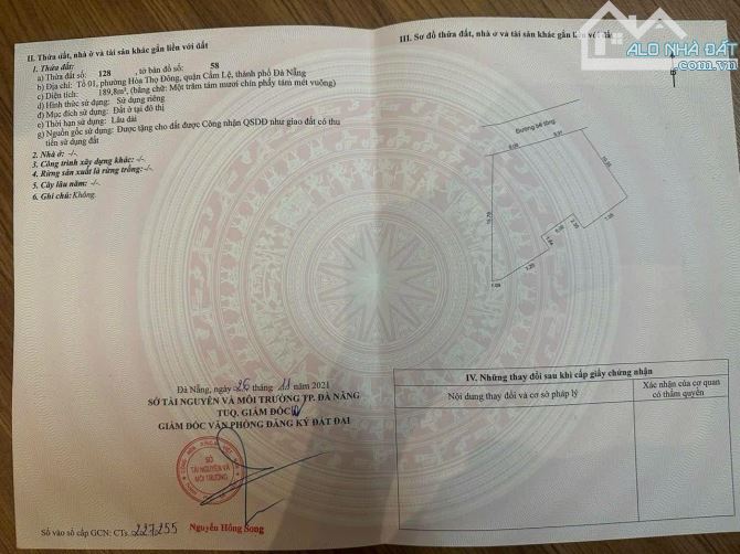 Bán lô đất kiệt ô tô 189.9m² Trường Chinh - Hòa Thọ Đông giá 4.37 tỷ - Cơ hội đầu tư tuyệt vời!