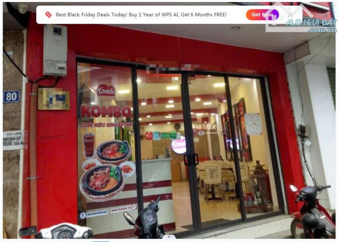 Cho thuê nhà mặt phố Kim Mã 100m² giá 8 triệu - Cơ hội vàng!