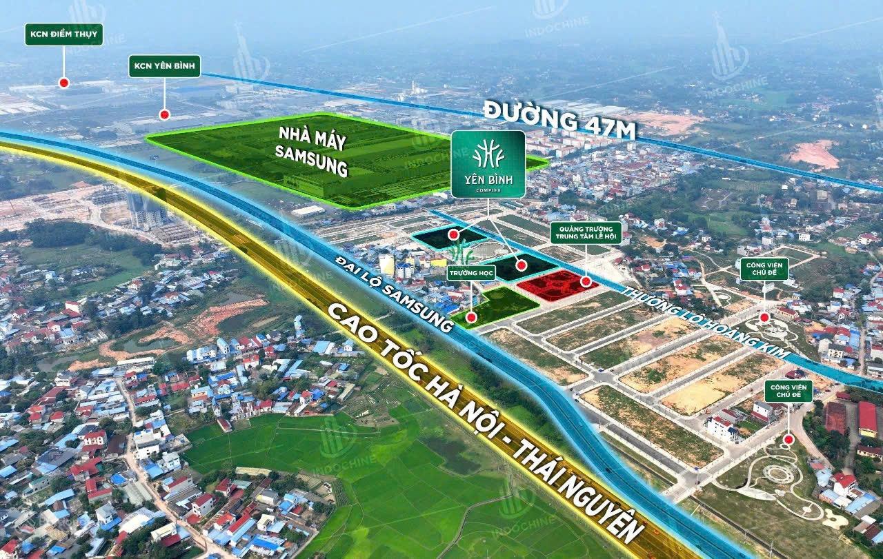 Đất nền Khu đô thị Yên Bình K - Town Thái Nguyên 135m² - Hàng độc quyền, vị trí vàng!