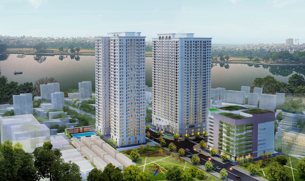 Căn hộ Eco Lake View, Đại Từ, Hoàng Mai 75m² - Full nội thất, giá 11.5 triệu