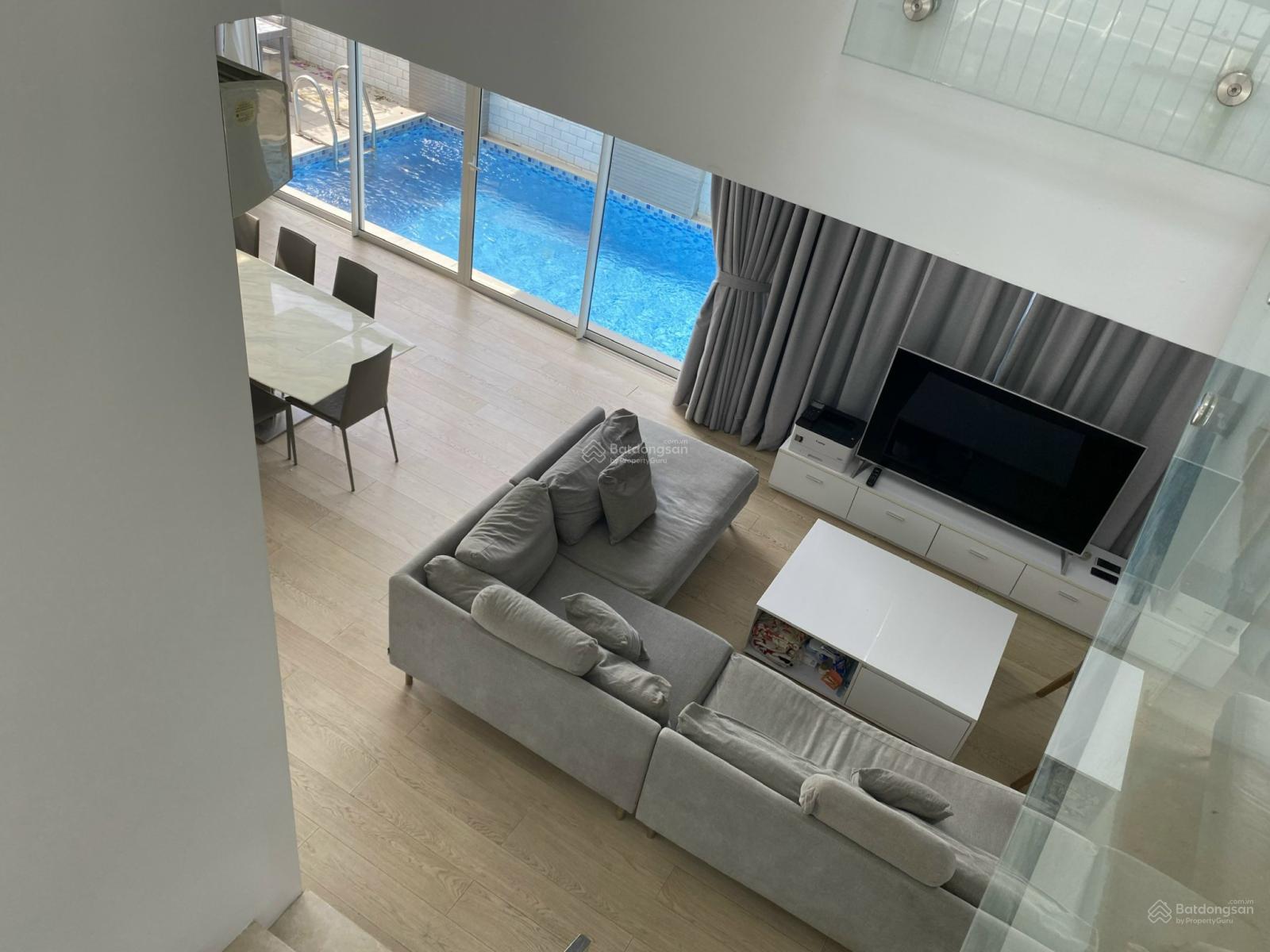 Biệt thự cho thuê KDC Phú Xuân 280m² giá 40 triệu - Hồ bơi riêng, Full nội thất