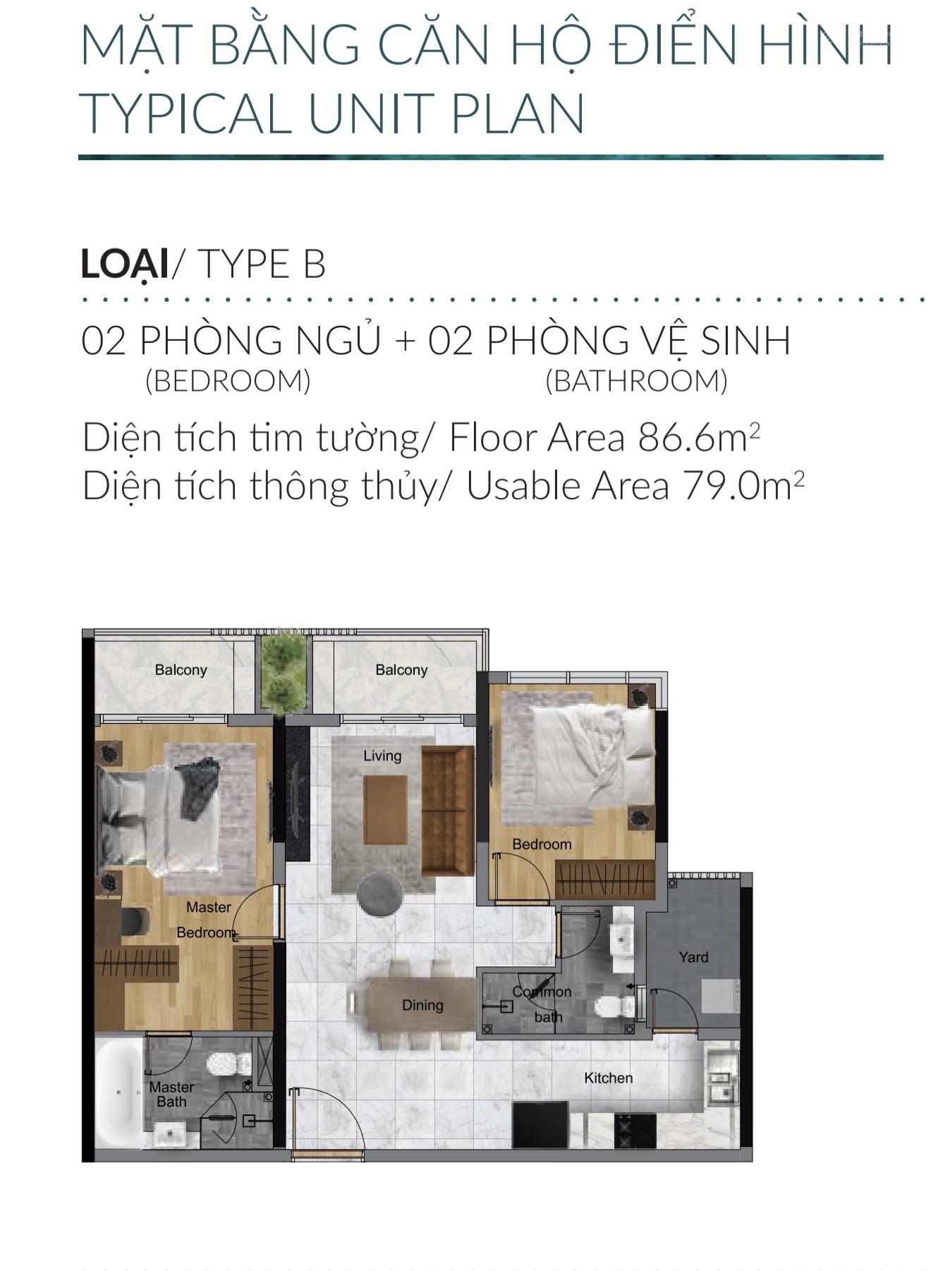 Căn hộ Diamond Centery Tân Phú 86.6m² giá 7 tỷ - Căn góc mới đẹp, ban công dài 6m!