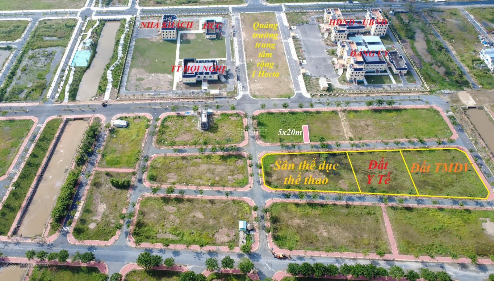 Đất nền 100m² Garden Riverside Thủ Thừa - Đối diện sân thể thao, giá 1.5 tỷ!